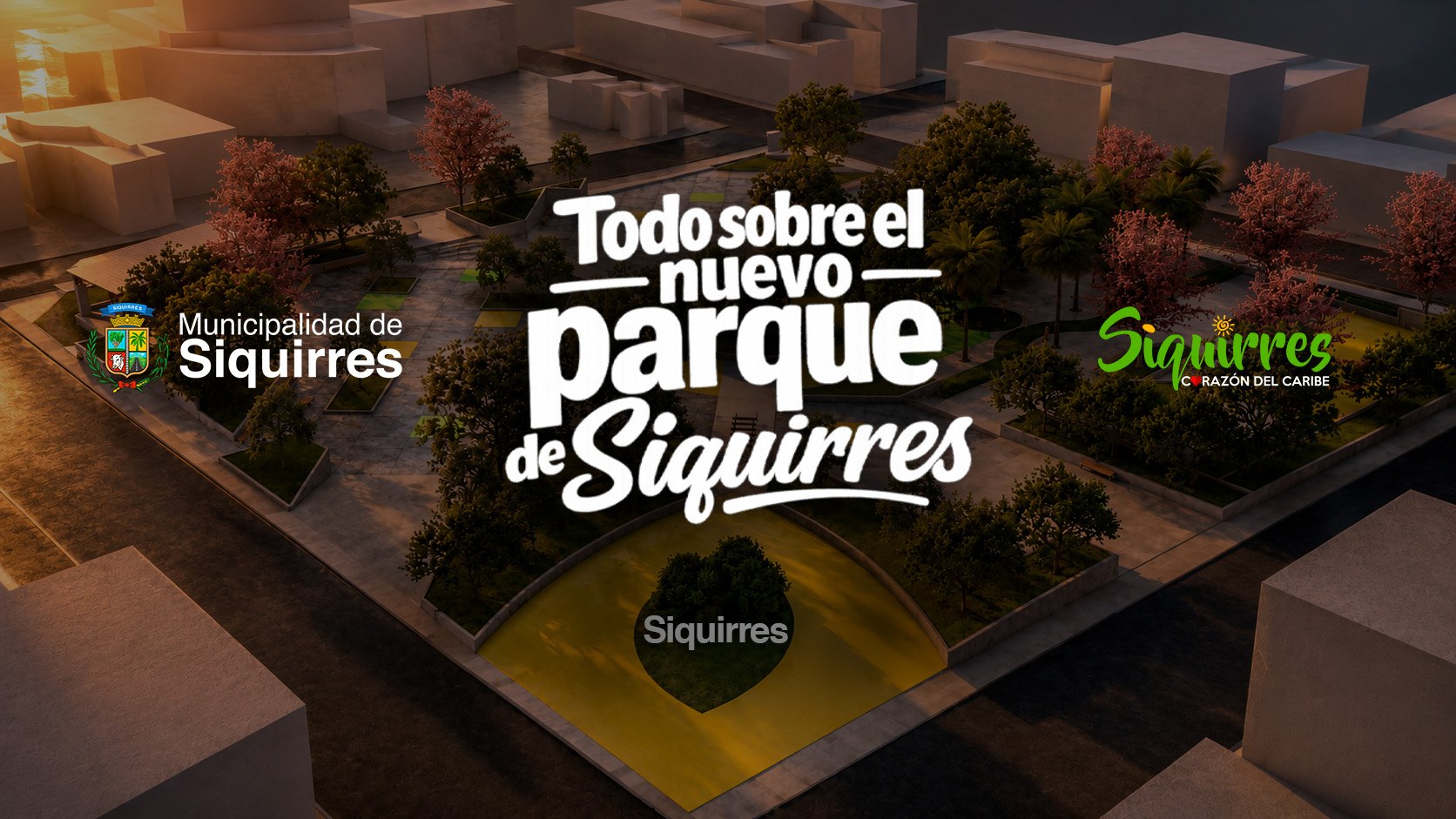 Así será el nuevo Parque Central de Siquirres